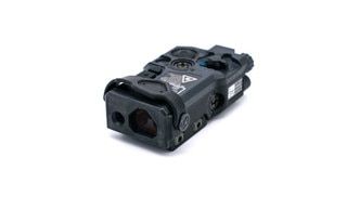 Wilcox RAIDxe Multi-Function Aiming Laser in black is powered by 1 CR123 battery.
